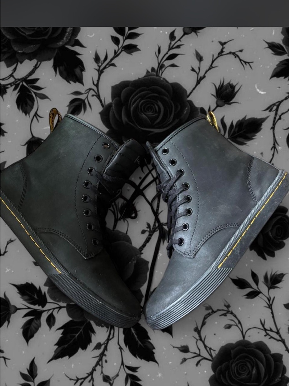 Dr. Martens Black Lace-Up Womens Boots - Picture 5 of 5